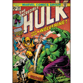 Hulk with Wolverine Peel and Stick Comic Book Cover Wall Decal
