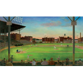 Under the Lights Chair Rail Prepasted Mural 6' x 10.5'