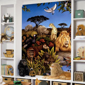 Jungle Chair Rail Prepasted Mural 6' x 10.5'