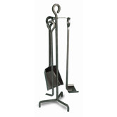 3 Piece Mini Wrought Iron Fireplace Tool Set