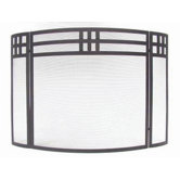 3 Panel Wrought Iron Fireplace Screen
