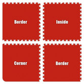 Premium SoftFloors Set in Red