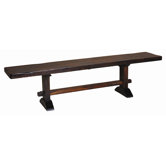 Sequoia Trestle Acacia Wood Bench
