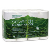Recycled Bathroom 2-Ply Tissue Rolls in White