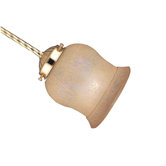 2.25" Neck Venetian Scavo Glass Shade for Ceiling Fan Light Kit