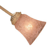 2.25" Neck Caspian Glass Bell Shade for Ceiling Fan Light Kit