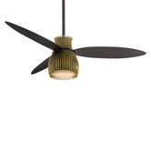 56" Uchiwa 3 Blade Ceiling Fan with Remote