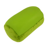 Rollenkissen aus Pl&uuml;sch in Limette