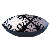 Kissen "Trinity" in Schwarz / Grau