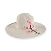 Kids' Cherry Blossom Floppy Hat