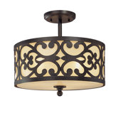 Spazio 3 Light Semi Flush Mount