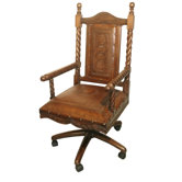 Classico Mid-Back Swivel Office Chair with Arms