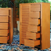 Flyer Sliding Door 6 Drawer Chest