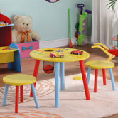 Kids' 3 Piece Table and Stool Set