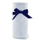 Cotton Knit Blanket in Blue