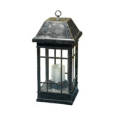 San Rafael Mission Solar Pillar Candle Lantern