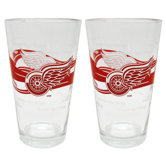 NHL Pint Glass Cup (2 Pack) - Detroit Red Wings