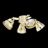 Four Light Center Stem Swivel Ceiling Fan Fitter