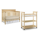 Lauren Classic Two Piece Convertible Crib Set in Natural