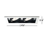 Line Voltage Recessed Downlight with Multi Spot Trim for MT236H