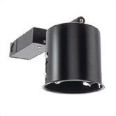 3" Miniature Black Non-IC Remodel Housing with Electronic Transformer