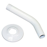Plated Finish Shower Arm with Flange