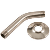 6" Brushed Nickel Shower Arm and Flange