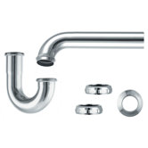 LA Kitchen Chrome Drain Trap