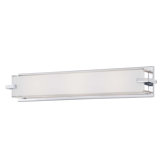 Cubism Three Light Bath Vanity in Chrome
