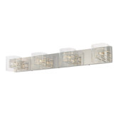 Four Light Bath Vanity in Chrome