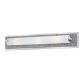 Lava Tube 24" Three Light Bath Vanity in Brushed Nickel