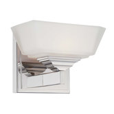Clean One Light Wall Sconce in Polished Nickel