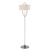 Floor Lamp in Brushed Nickel