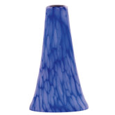Flare-Shaped Shade in Blue Cloud Glass