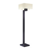 Floor Lamp in Bronze with Ivory Mobuka Shade