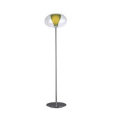 Soft Floor Lamp with Clear/Apple Green Glass