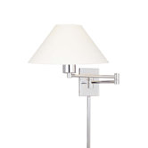 Boring Swing Arm Wall Sconce in Chrome