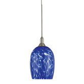 Droplets Pendant with Blue Cased Glass