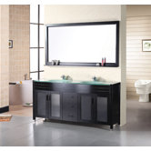 Waterfall 72" Double Sink Vanity Set