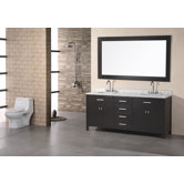 London 72" Double Sink Vanity Set