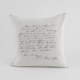 Script Plain Pillow