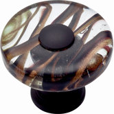 Glass Milky Way Round Knob