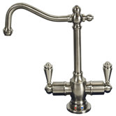 Traditional Two Handle Single Hole Instant Hot and Cold Water Dispenser Faucet