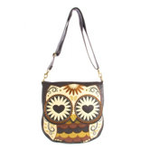 Owl With Heart Eyes Crossbody Bag
