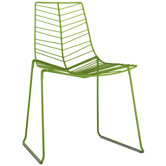 Leaf Stacking Side Chair with Seat Cushion