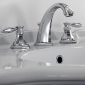 Topaz Widespread Bathroom Faucet with Double Lever Handles