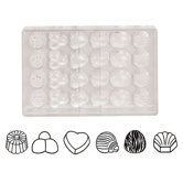 1.5" 6 x 4 Imprints of Chocolate Molds
