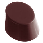 1.5" Smooth Oval Chocolate Mold