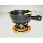 Cheese Fondue Set in Yellow