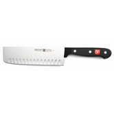 Gourmet 7" Nakiri Knife with Hollow Edge